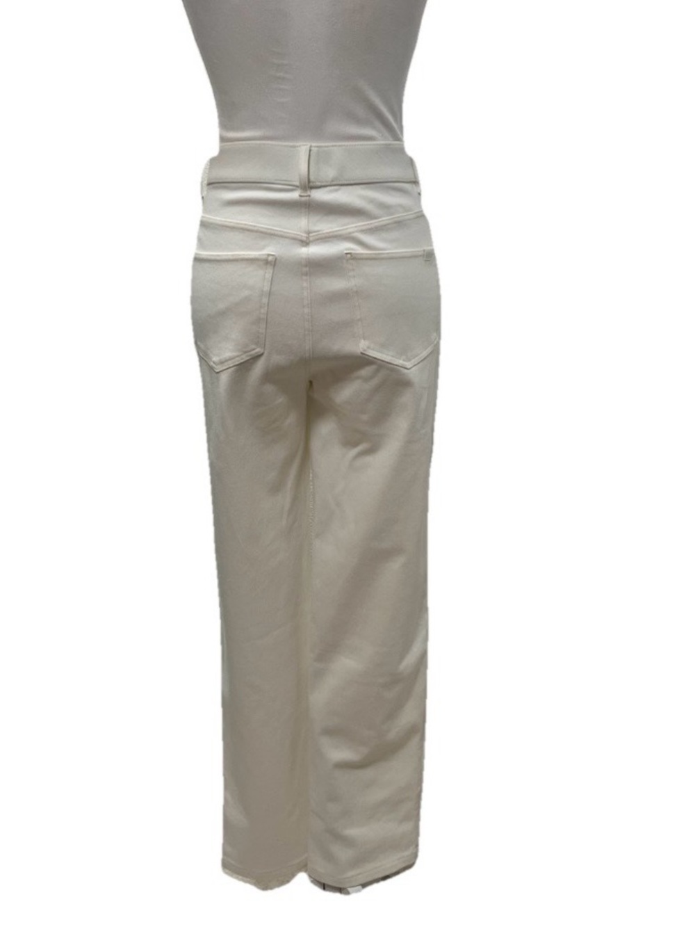 Halara Flex High-Waisted, Straight-Leg Denim Jeans Ivory S - Picture 6 of 6
